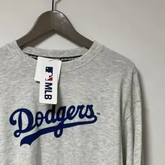 MLB ドジャース　トレーナー　スウェット　長袖　グレー　メンズ　LL