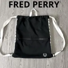 希少☆フレッドペリー ナップザック FRED PERRY KNAP SACK 黒のサムネイル