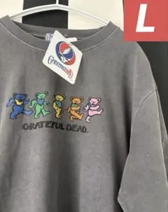 グレイトフルデッド Tシャツ ダンシングベア ロック ピグメント　ヴィンテージ風