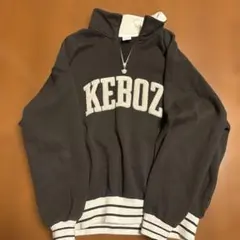 Keboz ハーフジップ トレーナー M ブラック