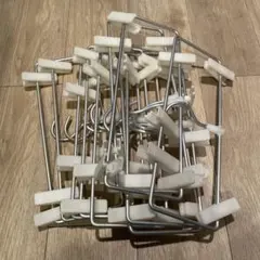 クリップ付き　ハンガー　まとめ売り　１０本セット　２０本分　デニム