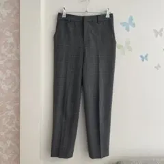15 anysis チェック柄 ストレッチ　テーパードパンツ