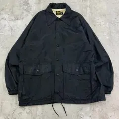Swingster　裏ボア　無地　コーチジャケット　古着　ブラック　黒　M