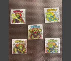 希少 ビックリマン アイス版 始祖ジュラ　当時　掘り出し物 ヘッド シール　5枚