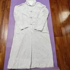 tsumori chisato チェック柄ロングワンピース　ルームウェア　ガウンのサムネイル