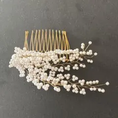 パール調 小粒 髪飾り フォーマルorカジュアル
