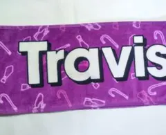 未使用自宅保管品　Travis Japan 紫マフラータオル