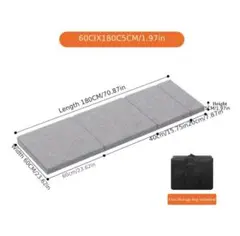 折りたたみマットレス 60cm×180cm 厚さ5cm収納袋付き①のサムネイル