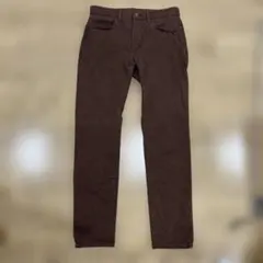 ユニクロ メンズ ブラウン ストレッチパンツのサムネイル