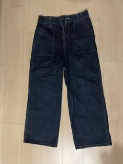 ワイドベイカーデニムパンツ　2本セット