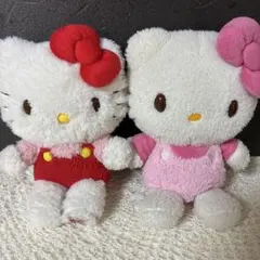 レトロ　ハローキティぬいぐるみ