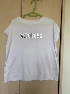 ef-deホワイト×シルバーTシャツ