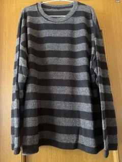 シースルー ボーダーニット