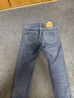 LEVI'S PREMIUM 501 ビッグE レザーパッチ 濃紺 デニム - メルカリ
