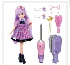 リカちゃん　にじキュンカールリカちゃん【箱なし、不足部品なし】
