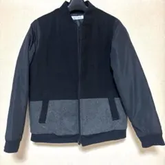 THESHOP TK 150cm 黒/グレー ジップアップジャケット