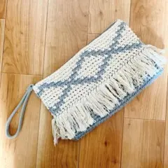 AZUL♡フリンジ　クラッチバッグ