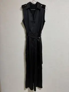 ZARA サテンカーゴジャンプスーツ