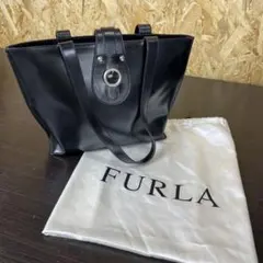 【匿名発送】FURLA ブラック トートバッグ　ハンドバッグ　カバン