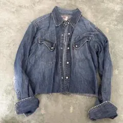 Levi's デニム長袖シャツ 短丈 ウエスタンスタイルのサムネイル