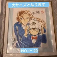 名探偵コナン 複製原画 複製サイン入りポストカードサイズ少年サンデー