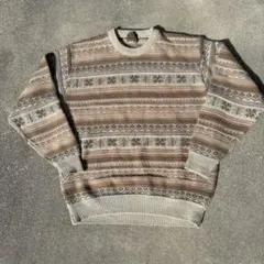 SPARIO ノルディック柄 ニットセーター