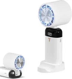 【2025新モデル -20℃瞬間冷却】 携帯扇風機 ハンディファン 冷感プレート