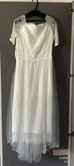 結婚式　新婦二次会衣装ドレス　白