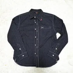 未使用 VANSON ウォバッシュ クロスボーン刺繍 ワークシャツ Lのサムネイル