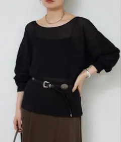 GALLARDAGALANTE：ペーパーヤーンメッシュニットのサムネイル