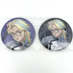 東京リベンジャーズ　ツリービレッジ　モノクロチャイナ　缶バッジ　灰谷竜胆