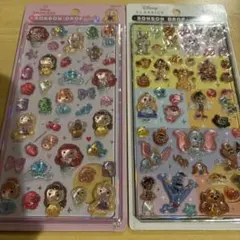【正規品】 ディズニーボンボンドロップシール クラシック プリンセス2点セット