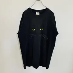 ■STUDIO Q■黒猫Tシャツ■シングルステッチ■XL■テネシーリバー■古着■のサムネイル