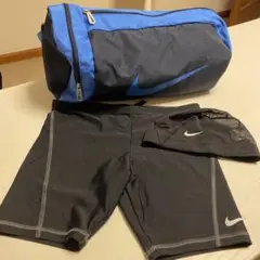 NIKE スポーツバッグ　スイミングパンツ　帽子　3点セット【美品】