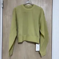 新品　Milaowenミラオーウェン 構築シルエットトレーナー見えシアーニット