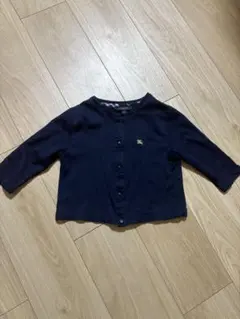 【美品】バーバリー キッズ カーディガン 120 ネイビー　女の子