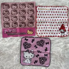 サンリオ タオルハンカチ3枚 24h以内発送