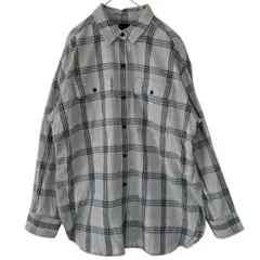 スピックアンドスパン Spick&Span チェック柄ルーズシャツ 23AW