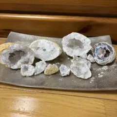 ジオード　透明・白の原石複数セット