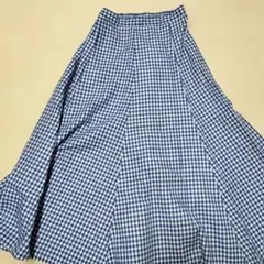 ギンガムフレアースカート