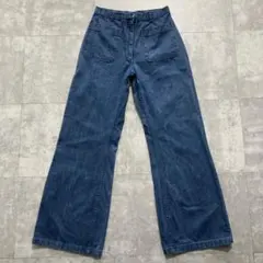 40s 50s US NAVY デニムセーラーパンツ 極太 ワイド 濃紺 - メルカリ