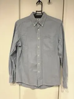 ユニクロ UNIQLO オックスフォード シャツ ボタンダウン S ライトブルー