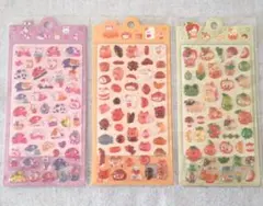 3Dシール ぷっくり ぷくぷく ドロップシール 立体シール ３枚セット