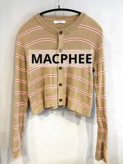 MACPHEE ボーダーリブカーディガンのサムネイル