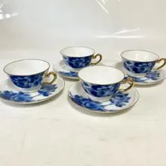 和製ビンテージ☆ブルーローズ ☆豪華な大皿6枚【美品】 - メルカリ