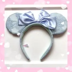 ディズニー ミニー シンデレラ プリンセス レース カチューシャ ブルー