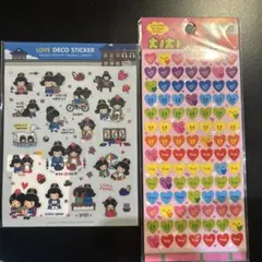 韓国 シール 2点