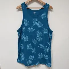 OLD NAVY リーフ柄 タンクトップ ブルー Sサイズのサムネイル