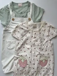 petitmain プティマイン 2wayオール 半袖 2枚セット