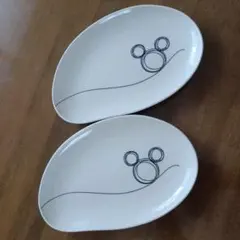 Disney ミッキーマウス プレート 2枚セットのサムネイル